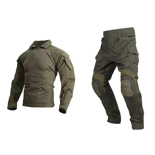 EMERSONGEAR Gen3 Uniform Painball Suit BDU Pants Shirt with Knee Pads-RG
