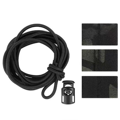 SINAIRSOFT Tactical National Flag Bungee Storage Elastic Fasten Strap Vest Fixed Cord Kits