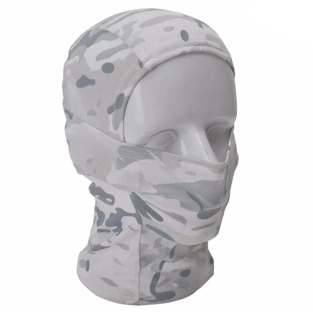 قناع وجه للرأس بالكامل وقبعة مموهة تكتيكية من SINAIRSOFT، وشاح رقبة للحماية من الرياح لركوب الدراجات