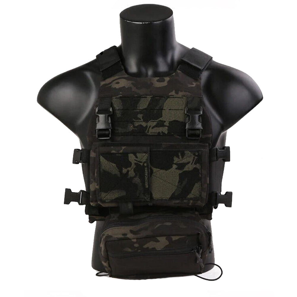 EMERSONGEAR Tactical FCS Slicker Plate Carrier Sack Pouch Micro Fight Chassis Vest