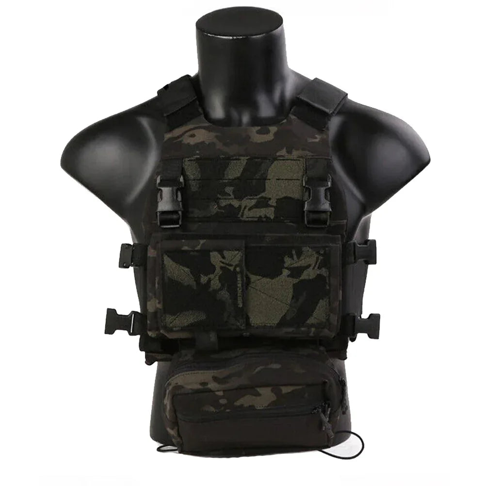 حقيبة Emersongear التكتيكية FCS Slicker Plate Carrier Sack Pouch Micro Fight Chassis Vest