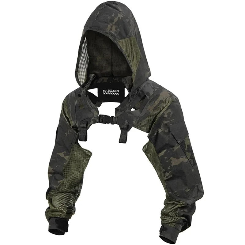 SINAIRSOFT Tactical Breathable Functional Hooded Sleeve Coat