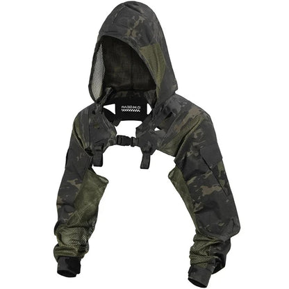 SINAIRSOFT Tactical Breathable Functional Hooded Sleeve Coat