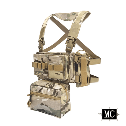 SINAIRSOFT MK3 Tactical Chest Mount Hunting Vest with SACK Bag H Strap