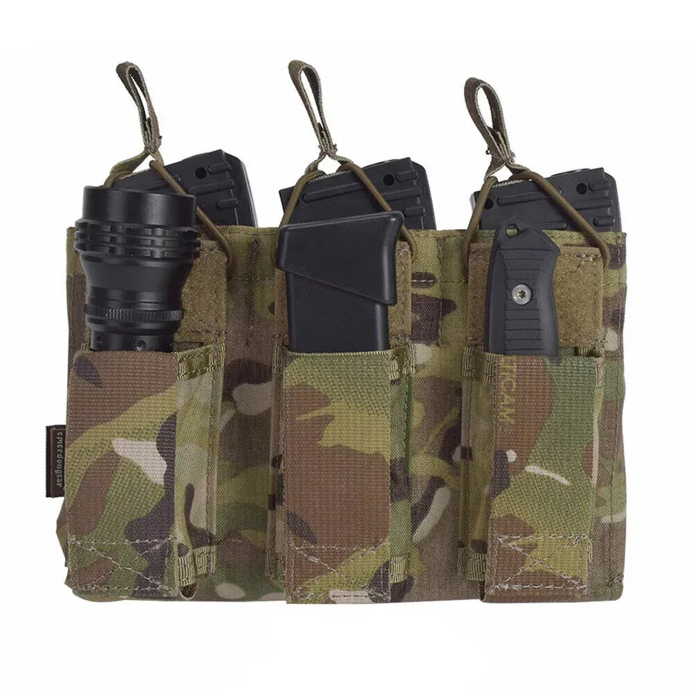 جراب مجلة EMERSONGEAR التكتيكية ثلاثية مفتوحة من الأعلى بنظام مولي