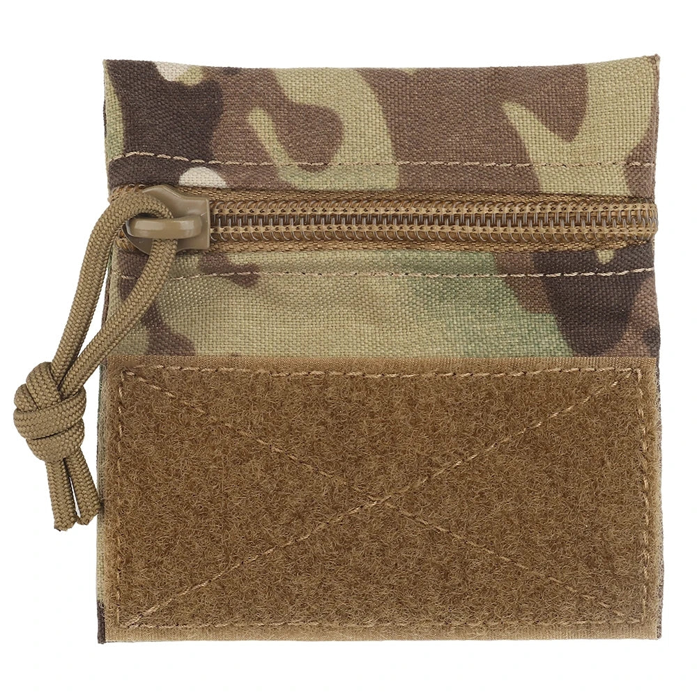 SINAIRSOFT Tactical Micro Flat Zipper Pouch Portable Storage Bag