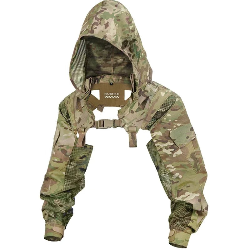 SINAIRSOFT Tactical Breathable Functional Hooded Sleeve Coat