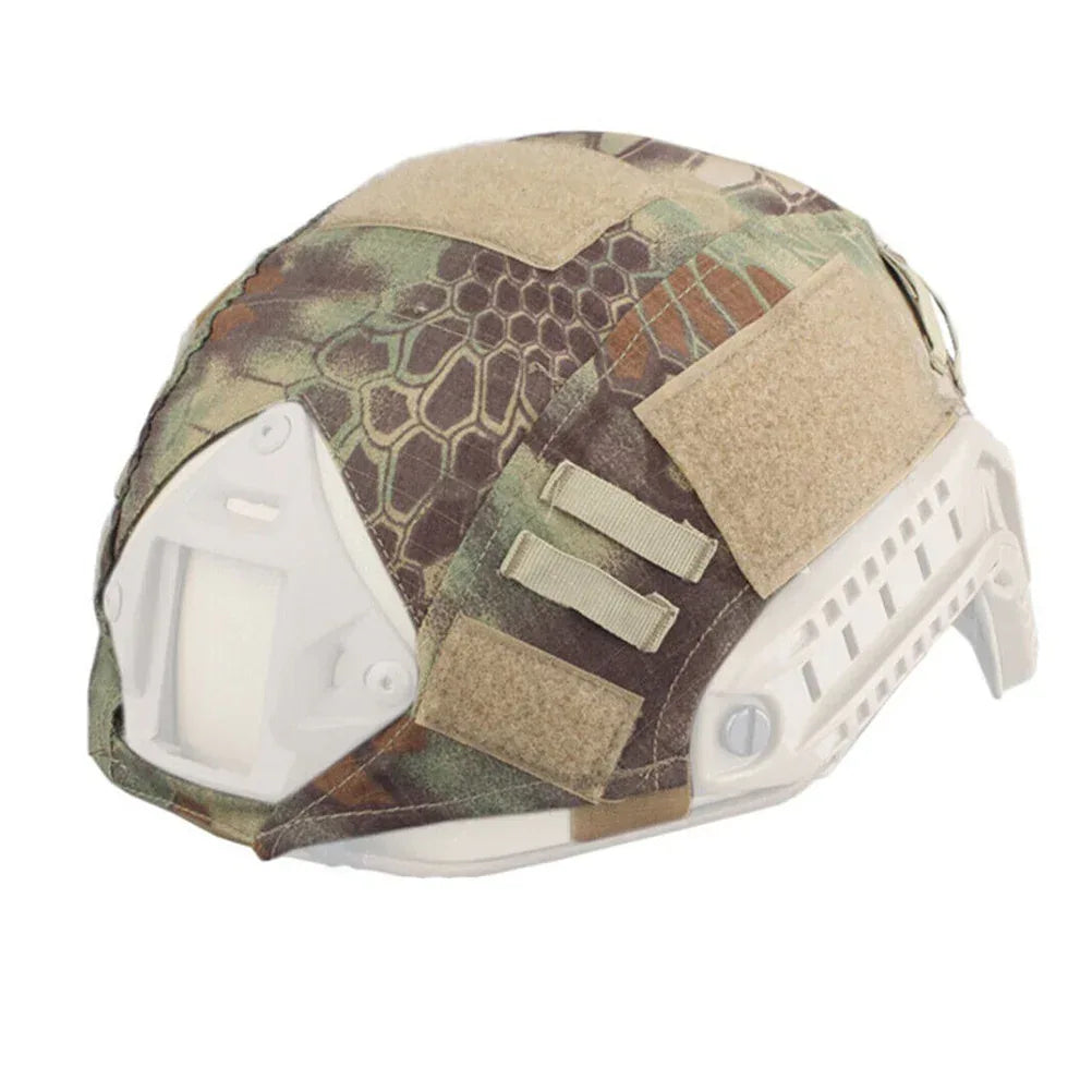 غطاء خوذة تكتيكي مموه من سينايرسوفت للبشرة لمعدات الحماية من Airsoft BJ PJ MH Fast Helmet