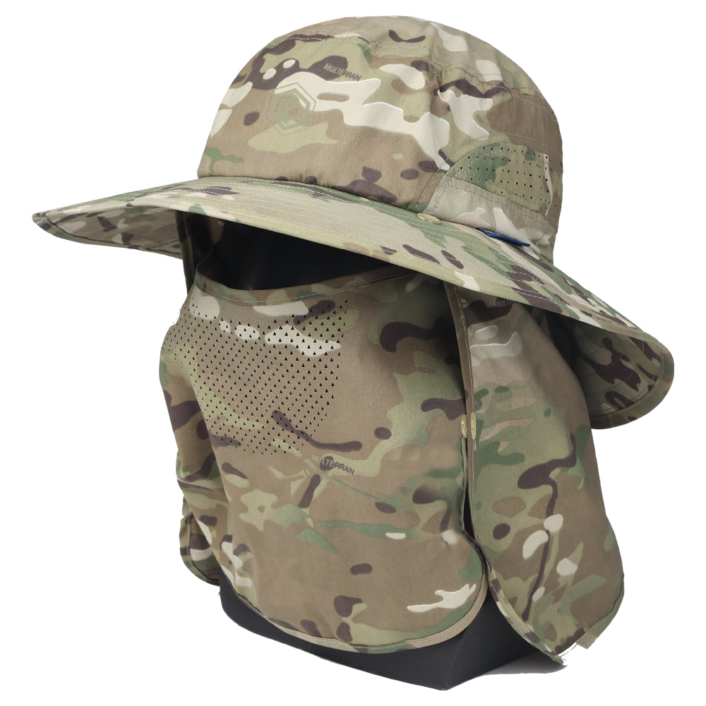 EMERSONGEAR BlueLabel Frillnecks Hat Detachable Face Mask Back Panel Cap