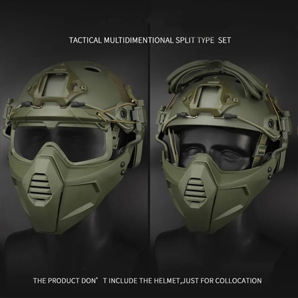 مجموعة قناع ونظارات حماية تكتيكية نصف وجه من SINAIRSOFT