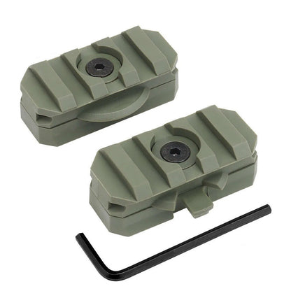 SINAIRSOFT Tactical Helmet Side Rail Flashlight Mount Adapter 360 Degree Rotat