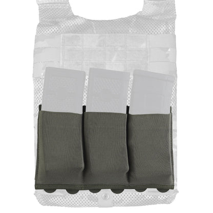 SINAIRSOFT Tactical Molle Triple Open 5.56 7.62 Magazine Pouch Elastic Mag Holder
