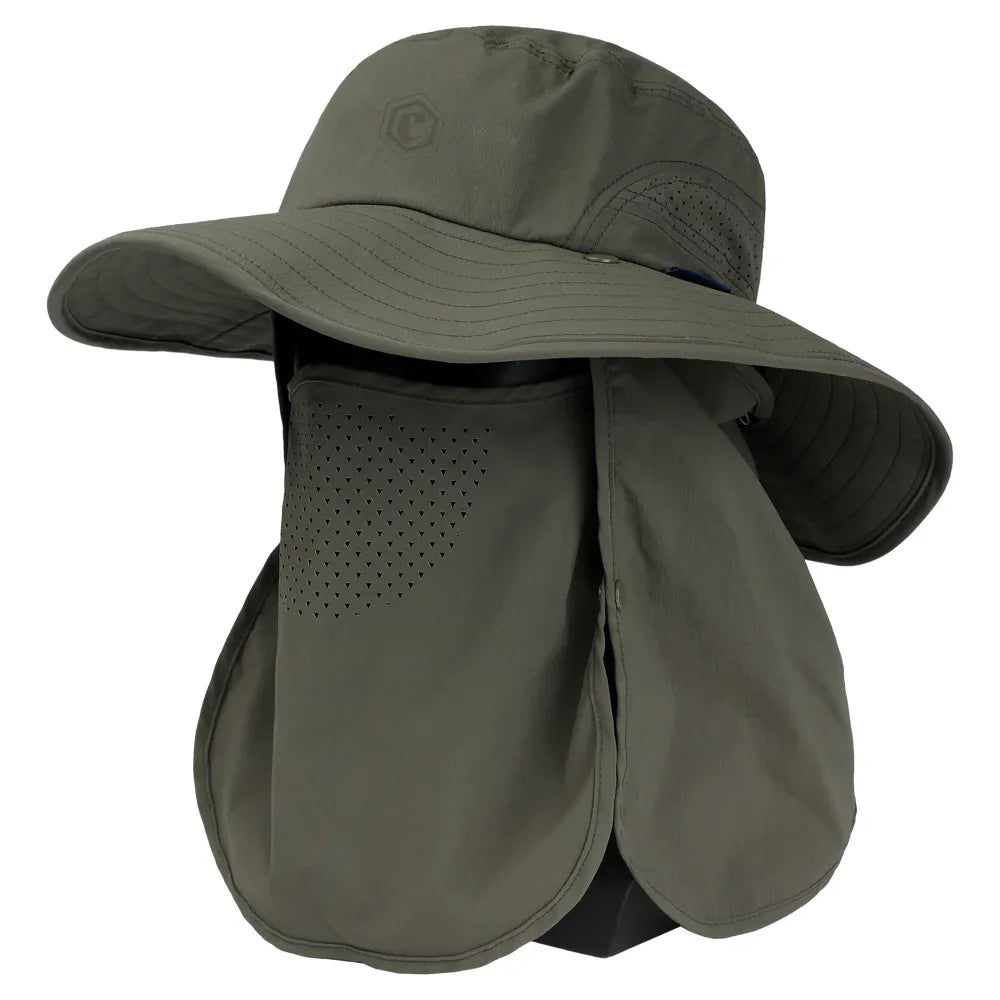 Emersongear® Modular Sun Shield Cap - Detachable Mask & Neck Guard