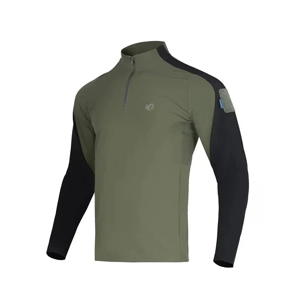 تي شيرت بولو بأكمام طويلة "أبوكاليبس" من Emersongear Blue Label، قمصان يومية