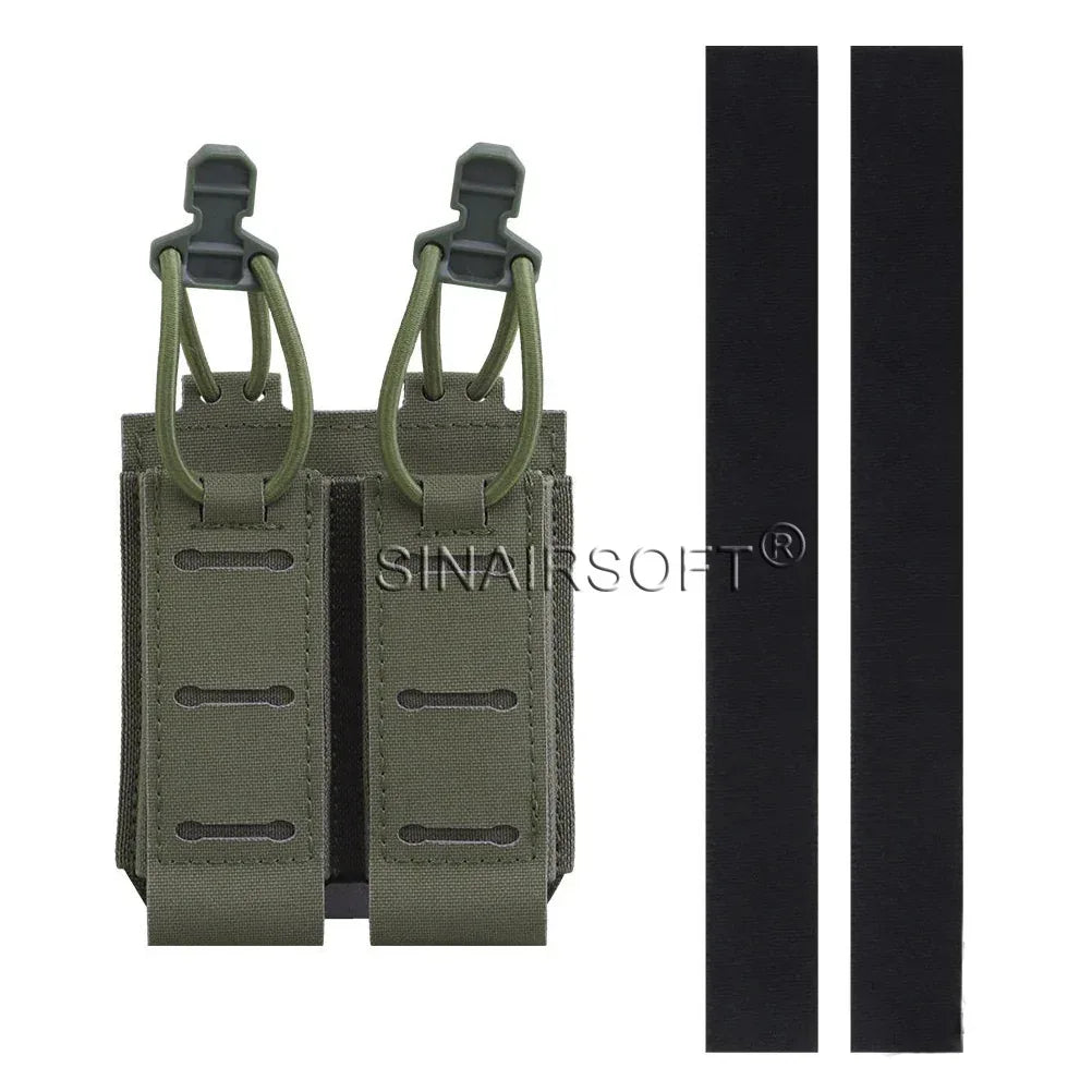 حقيبة مجلة مزدوجة 9 ملم مموهة من SINAIRSOFT حقيبة MOLLE سترة تكتيكية حقيبة تخزين