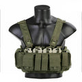 EMERSONGEAR MF Tactical Chest Rig UW Gen IV مع حقيبة راديو وحافظة مسدس ذخيرة 5.56 9 ملم