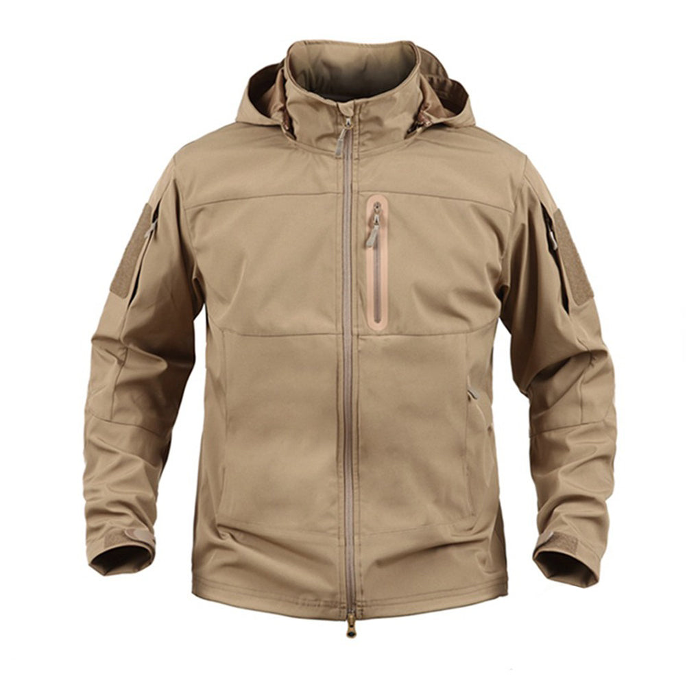 SINAIRSOFT Men's Tactical Soft Shell Polyester Windbreaker Coat