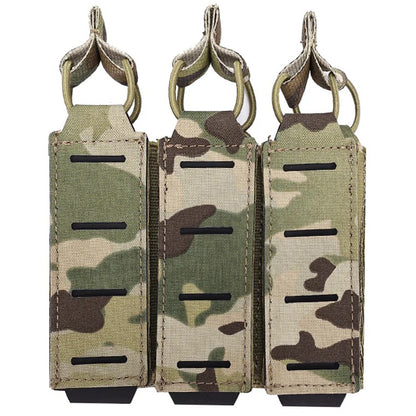 SINAIRSOFT Tactical LSR Triple Magazine Pouch 9mm Laser Cut Molle